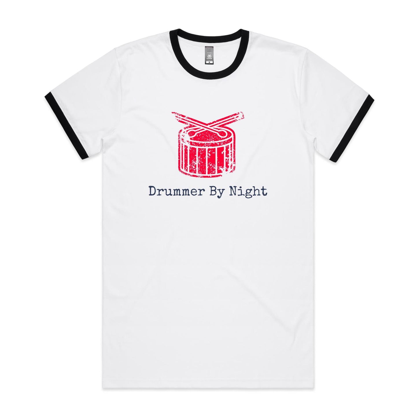 Drummer By Night - Staple Ringer Tee