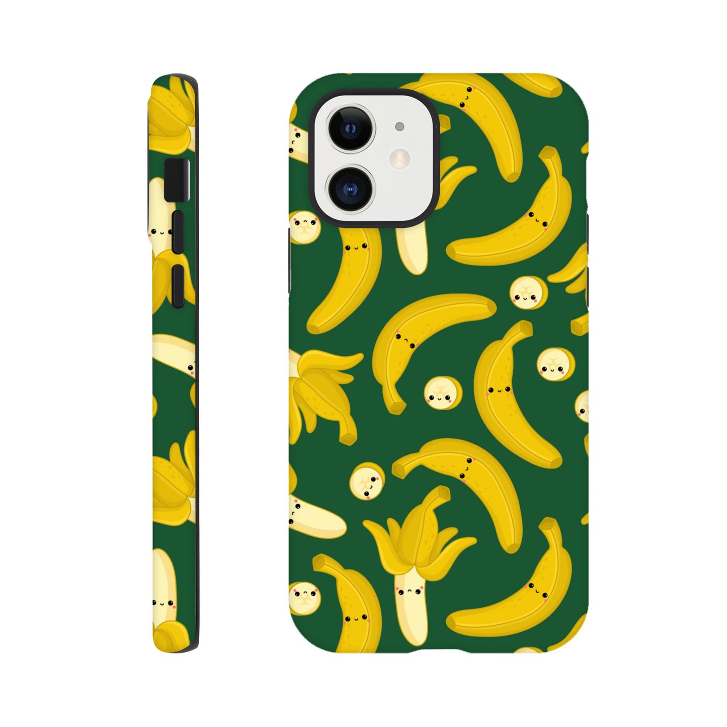 Happy Bananas - Phone Tough Case iPhone 12 Phone Case food Globally Fulfilled