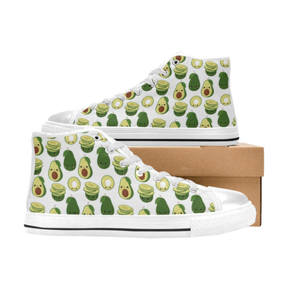 Cute Avocados - Women's High Top Canvas Shoes