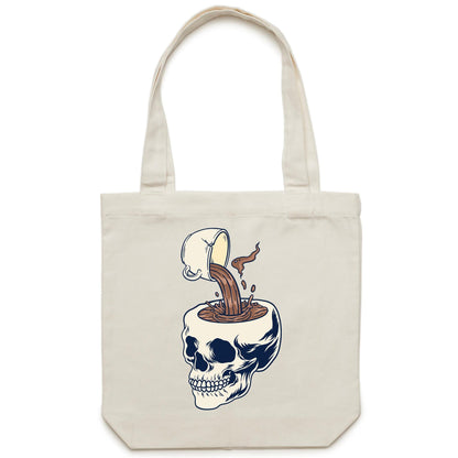 Coffee Skull - Canvas Tote Bag