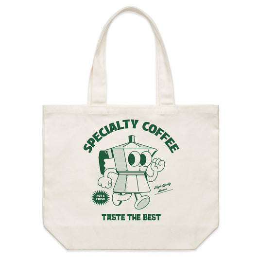Specialty Coffee - Shoulder Canvas Tote Bag Default Title Shoulder Tote Bag Coffee Retro