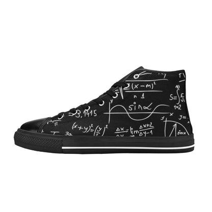 Equations - Kids High Top Canvas Shoes