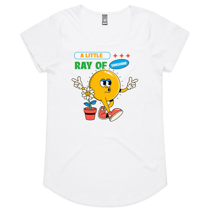 A Little Ray Of Sunshine - Womens Scoop Neck T-Shirt