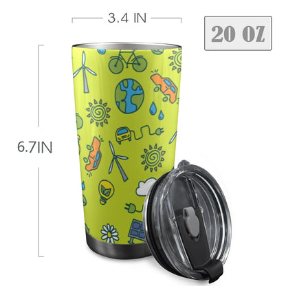 Go Green - 20oz Travel Mug / Tumbler