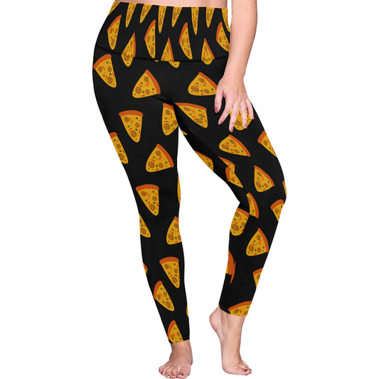 Pizzas - Womens High Waist Leggings (Sizes 16-22)