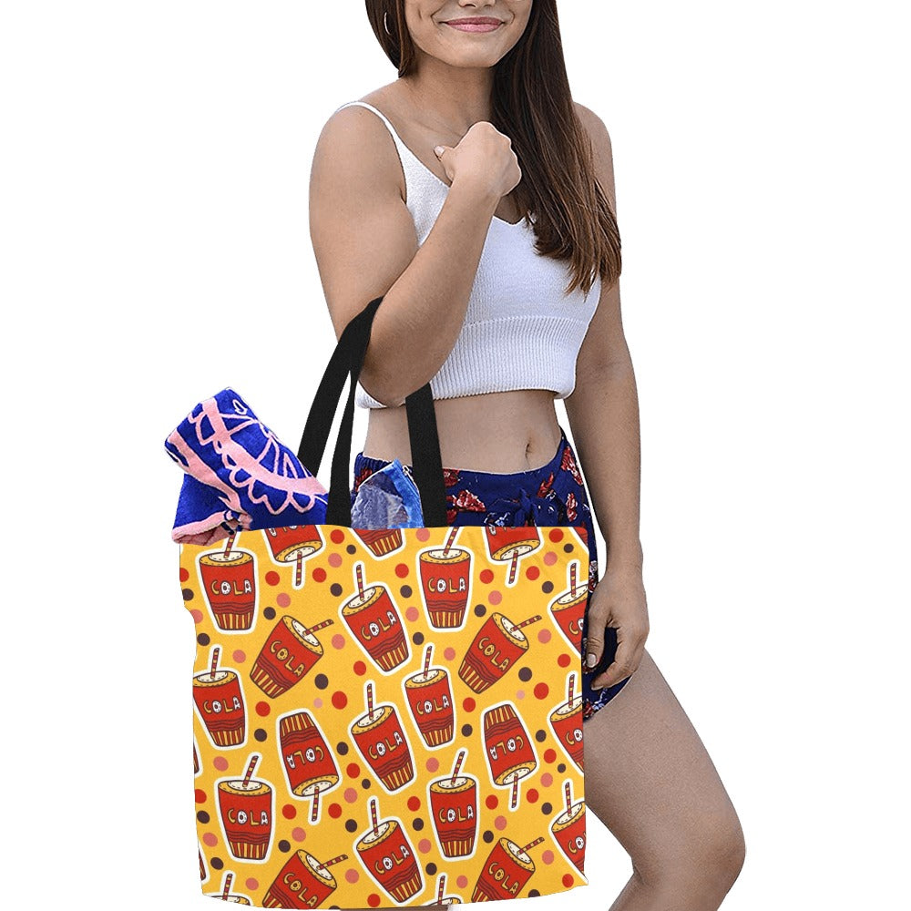 Cola - Full Print Canvas Tote Bag Full Print Canvas Tote Bag