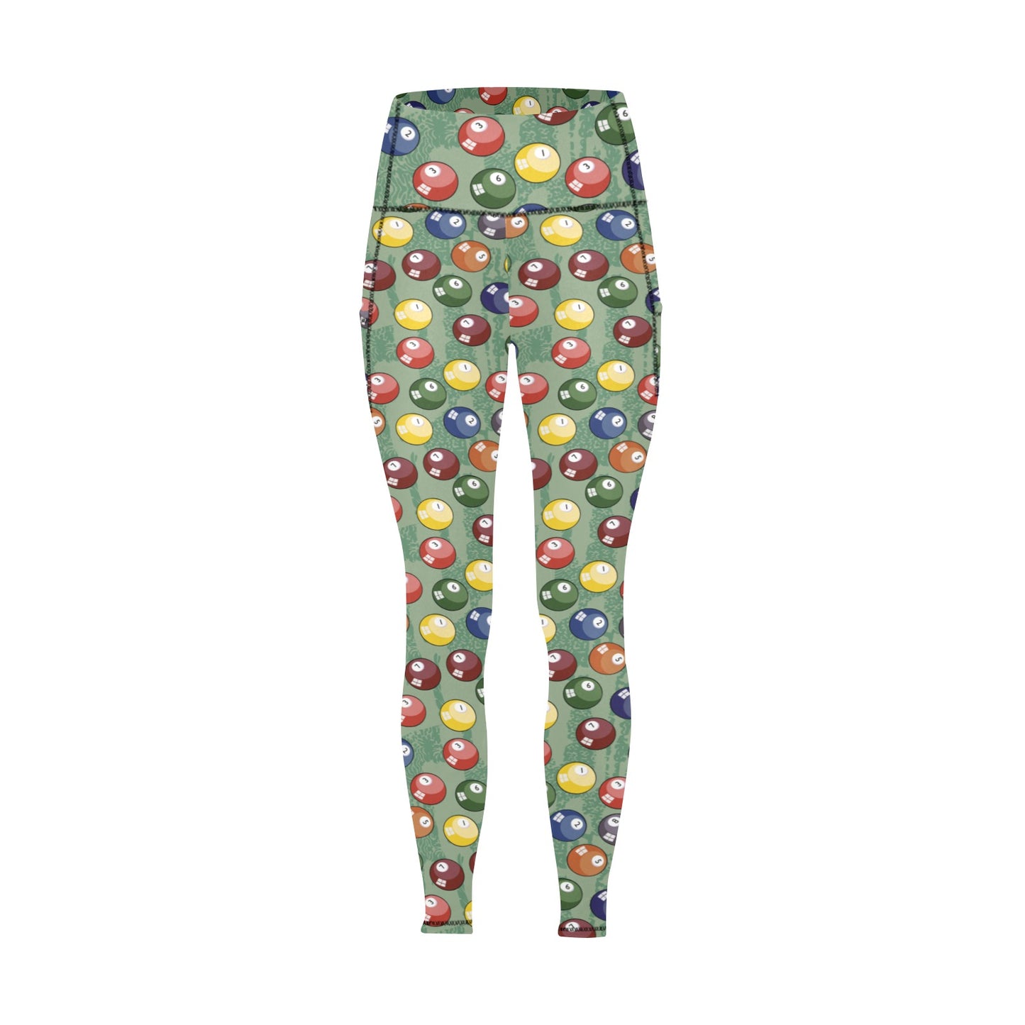 Pool Balls - Women's Leggings with Pockets