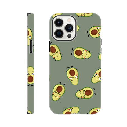 Avocado Characters - Phone Tough Case iPhone 13 Pro Max Phone Case food Globally Fulfilled