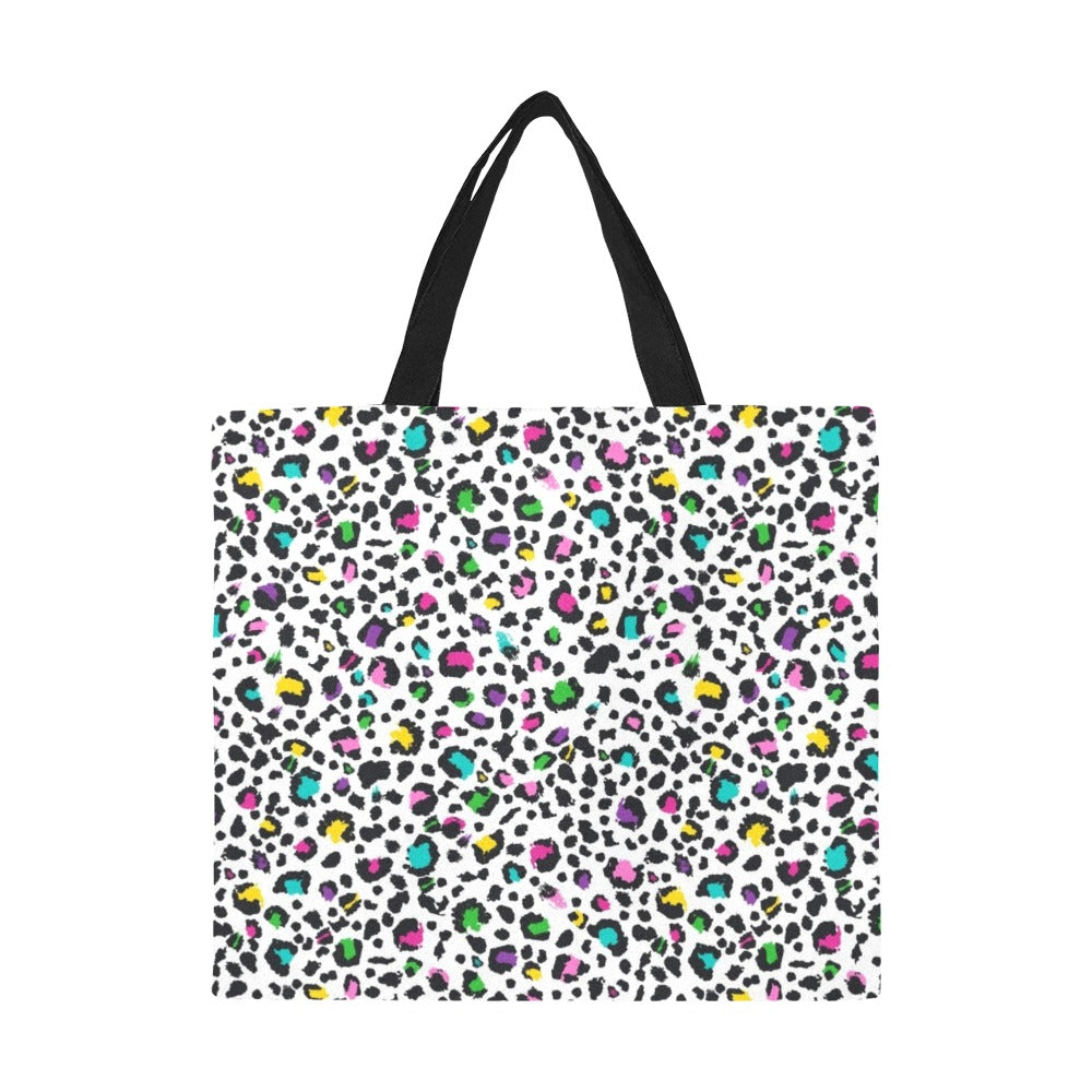 Animal Print In Colour - Full Print Canvas Tote Bag Full Print Canvas Tote Bag Printed Offshore