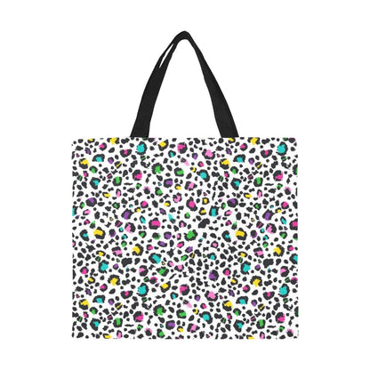 Animal Print In Colour - Full Print Canvas Tote Bag Full Print Canvas Tote Bag