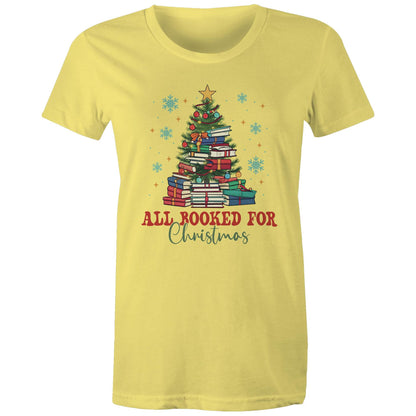 All Booked For Christmas - Womens T-shirt