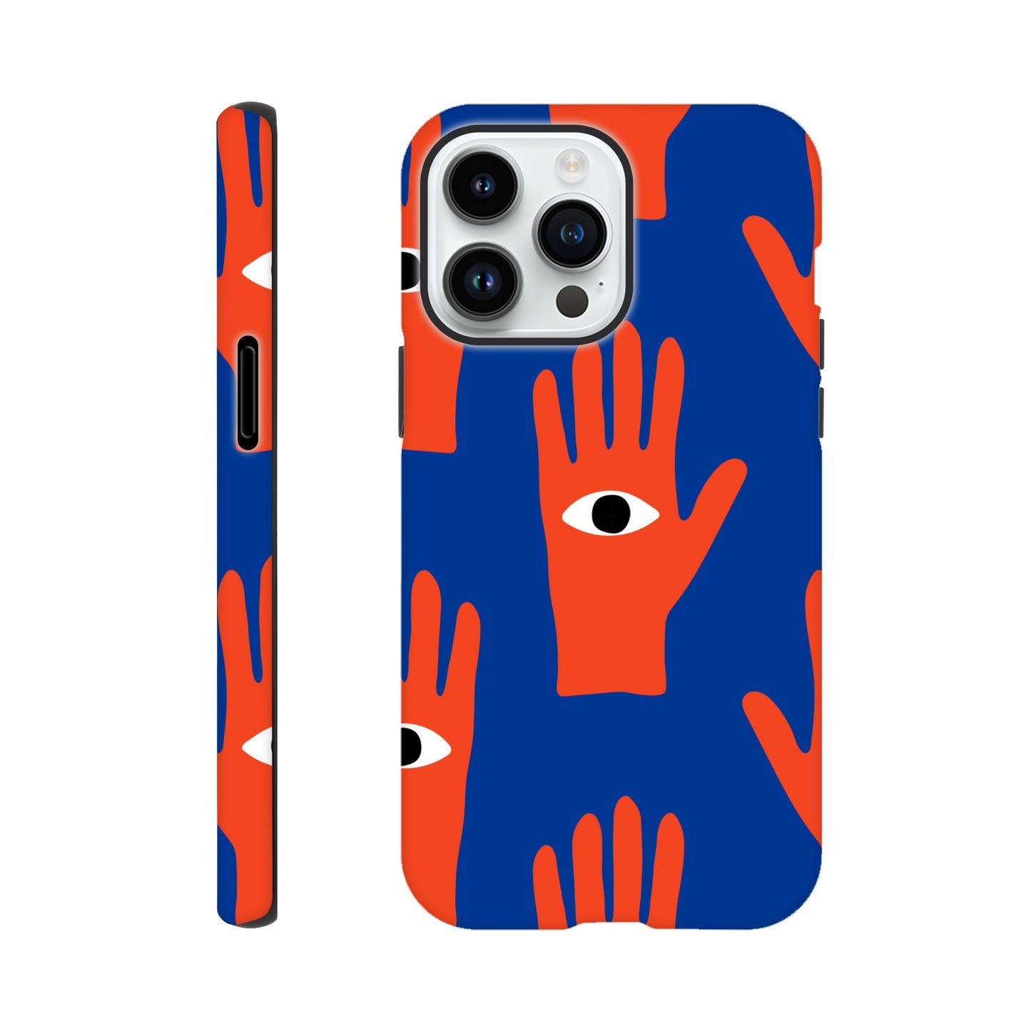 Hand Eyes - Phone Tough Case iPhone 14 Pro Max Phone Case Globally Fulfilled