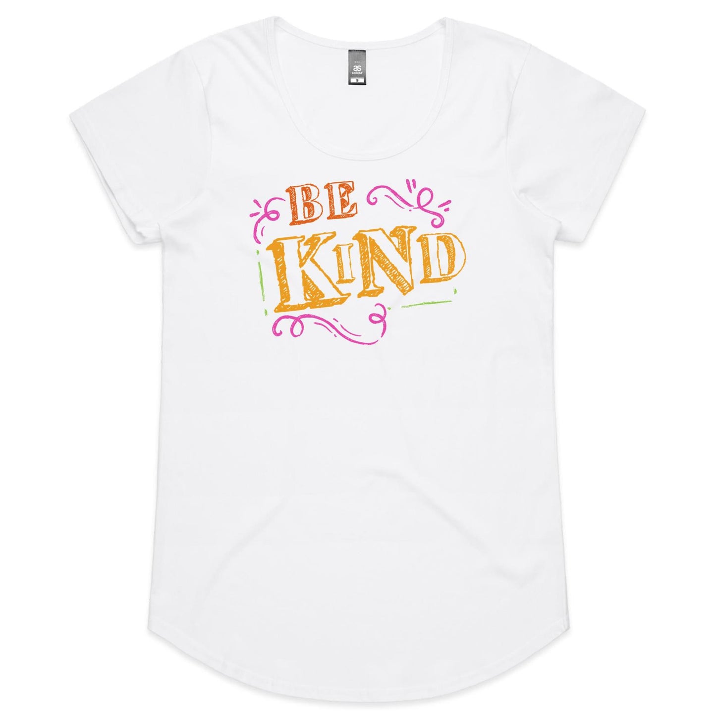 Be Kind - Womens Scoop Neck T-Shirt