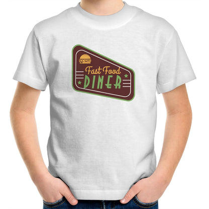 Fast Food Diner Sign - Kids Youth T-Shirt