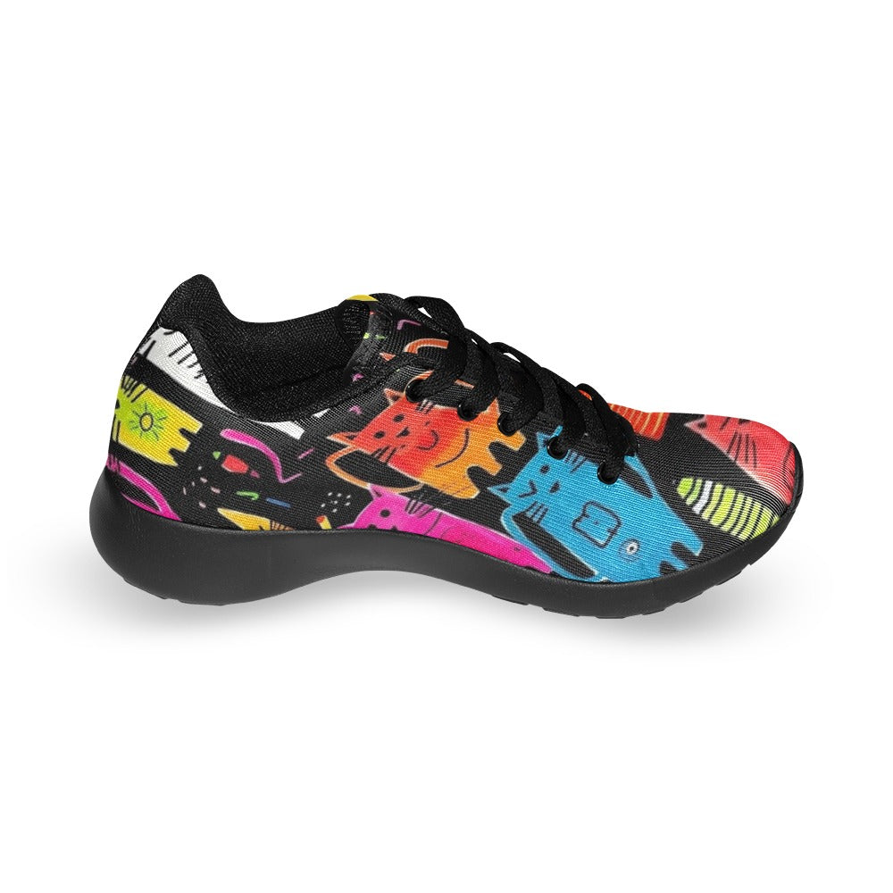 Colourful Cats - Kids Sneakers