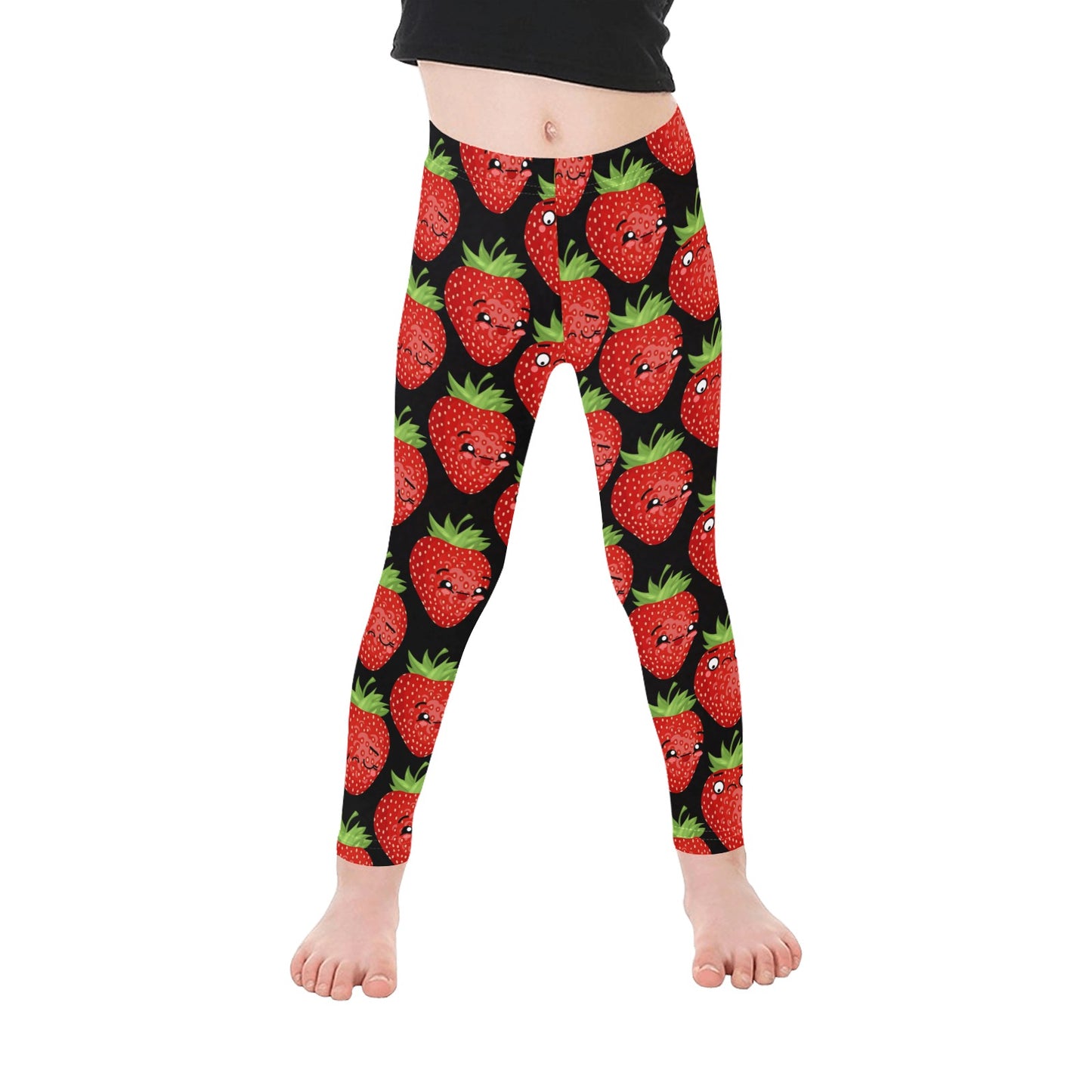 Strawberry Characters - Kid's Ankle Length Leggings