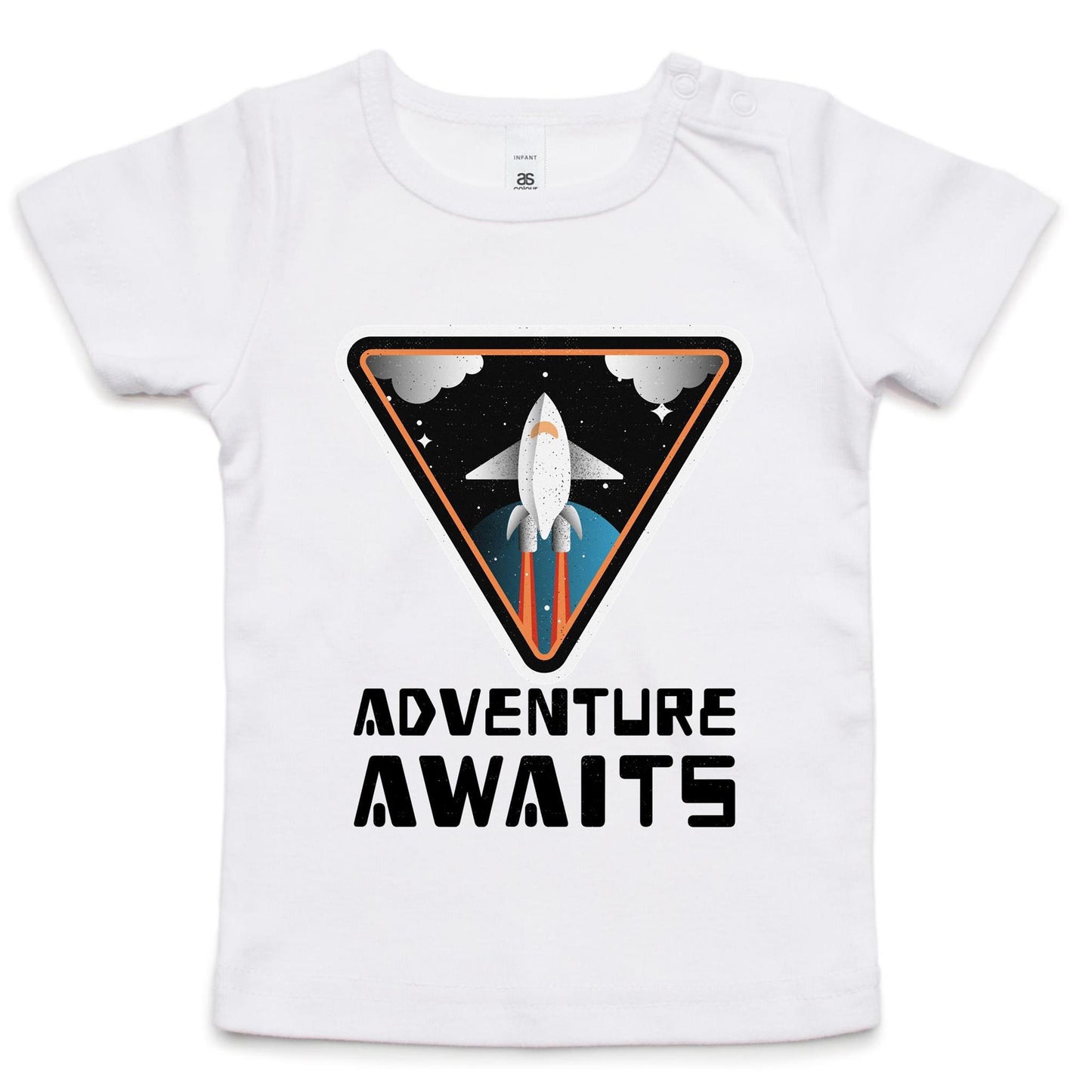 Adventure Awaits, Rocket - Baby T-shirt