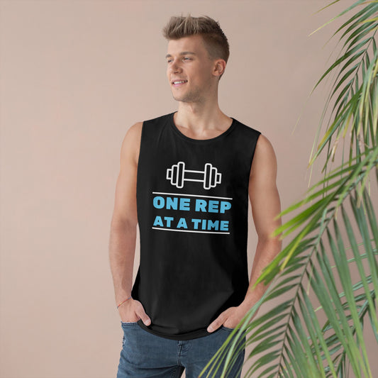 One Rep At A Time - Unisex Barnard Tank