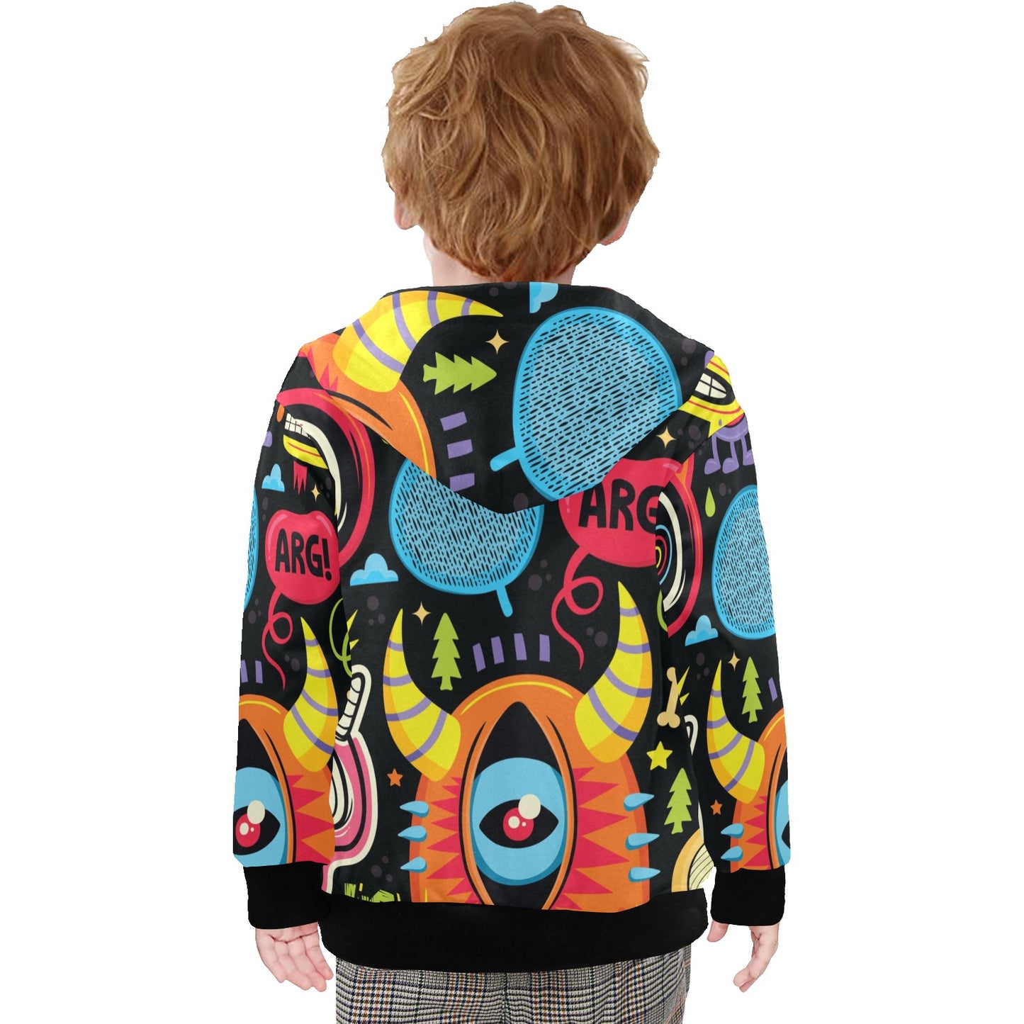 Monster Kids - Junior Boys Zip Up Hoodie