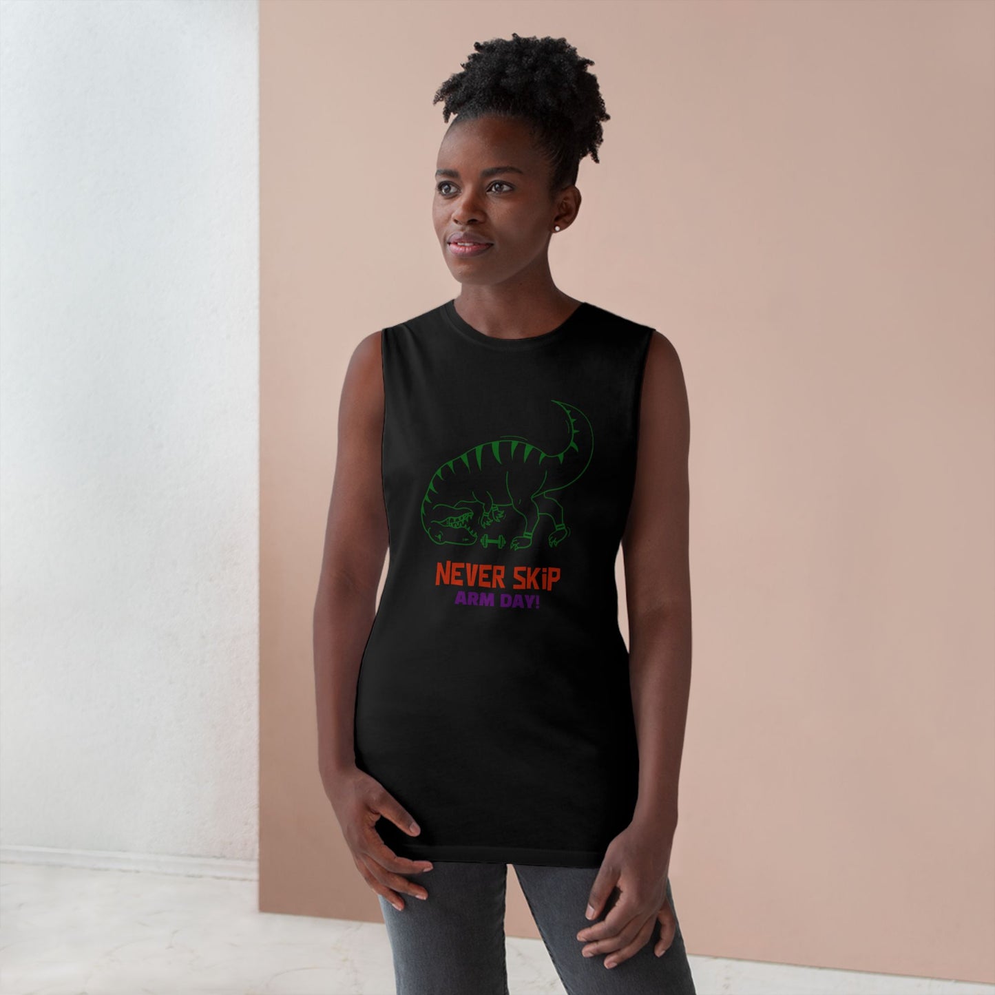 Never Skip Arm Day - Unisex Barnard Tank