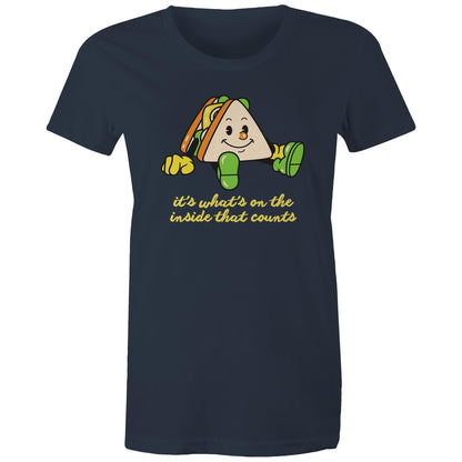 Sandwich, It's What's On The Inside That Counts - Womens T-shirt