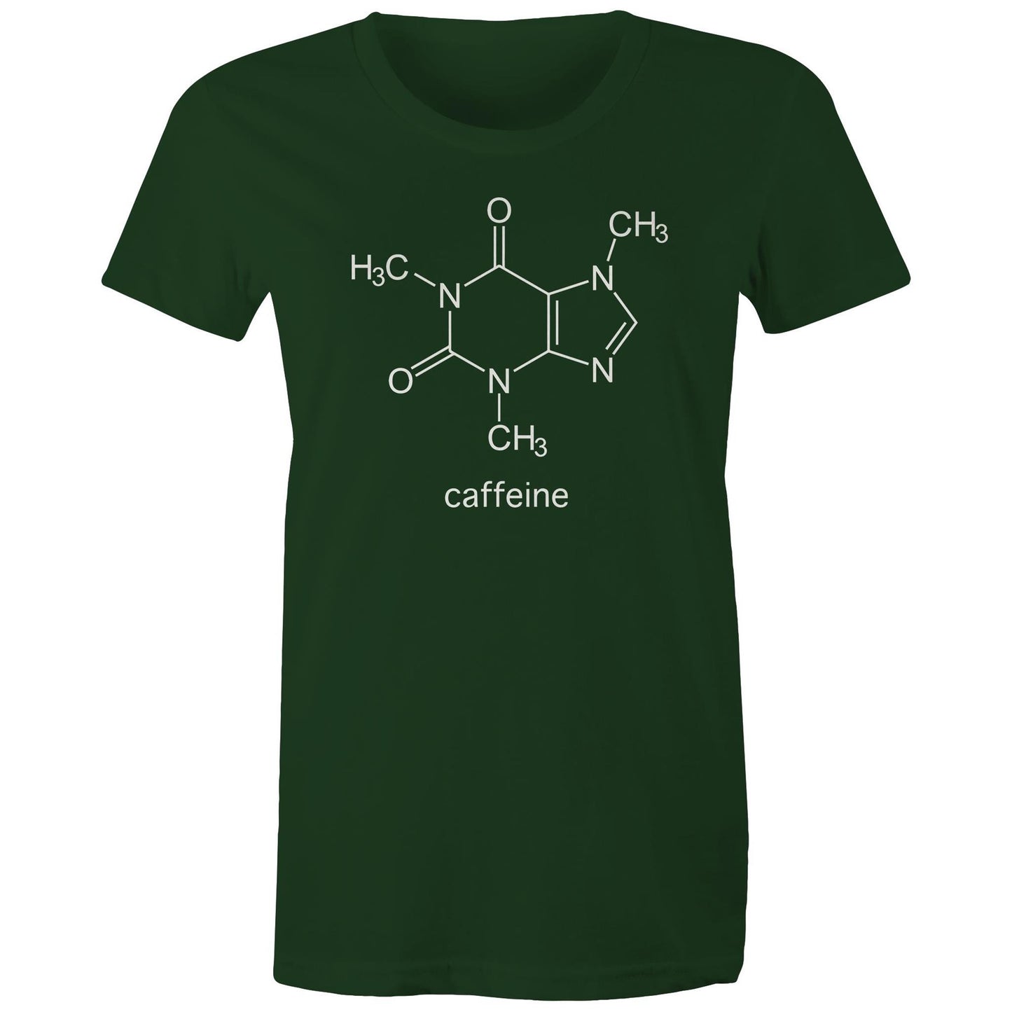 Caffeine Molecule - Womens T-shirt