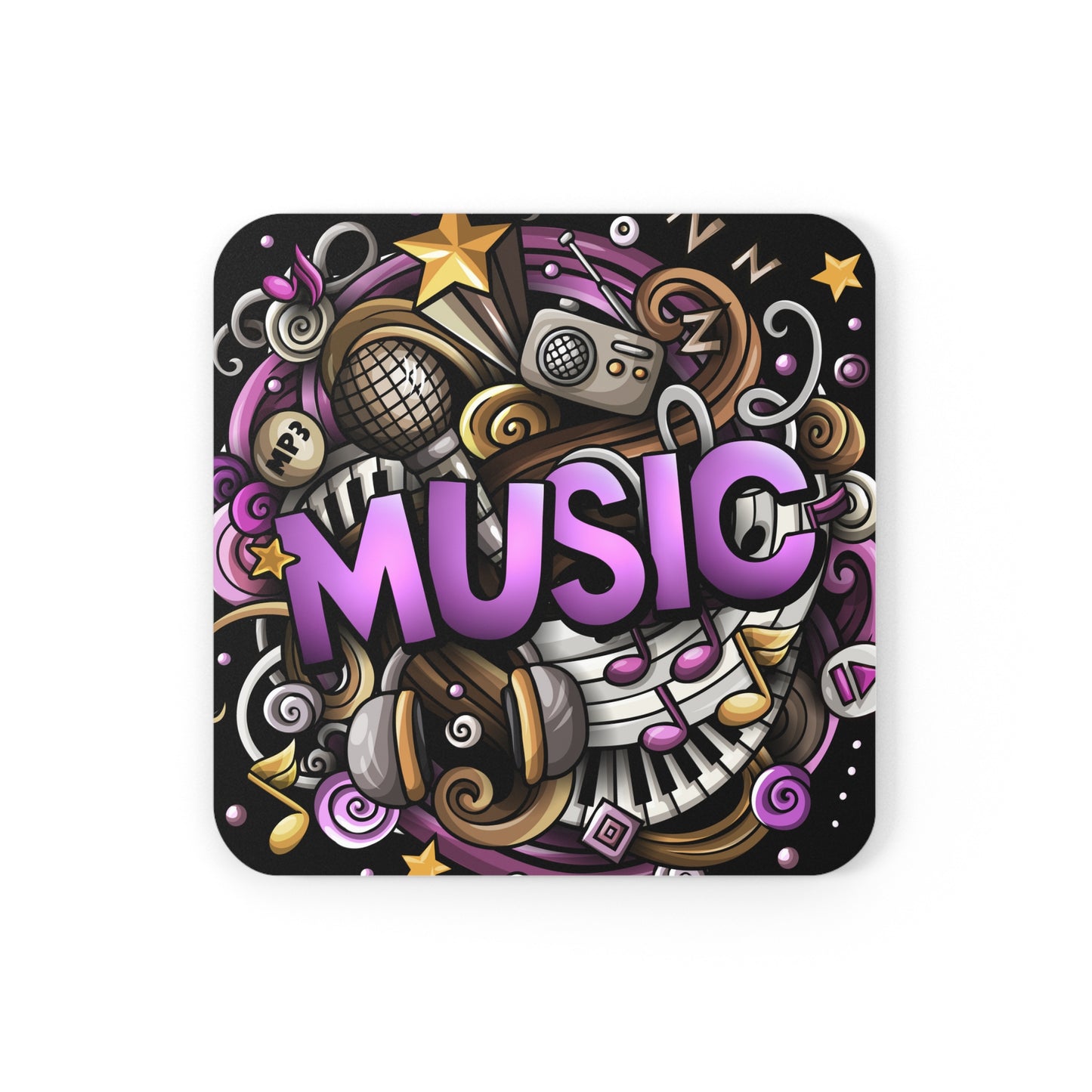 Music - Corkwood Coaster Set Coaster