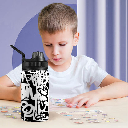 Graffiti - Kids Water Bottle with Chug Lid (12 oz)