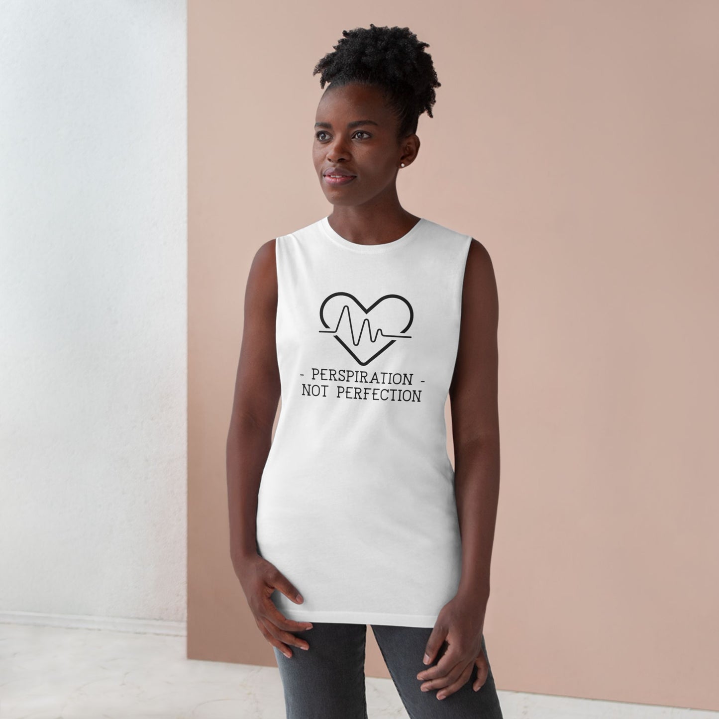 Perspiration Not Perfection - Unisex Barnard Tank