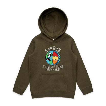 Save Earth, It's The Only Planet With Cake - Youth Supply Hood