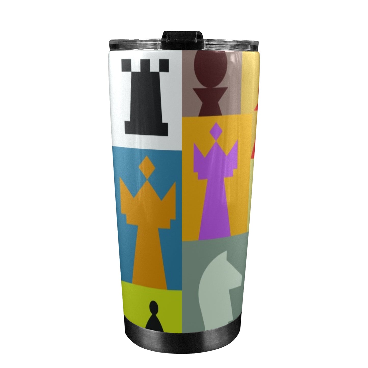 Colourful Chess - 20oz Travel Mug / Tumbler