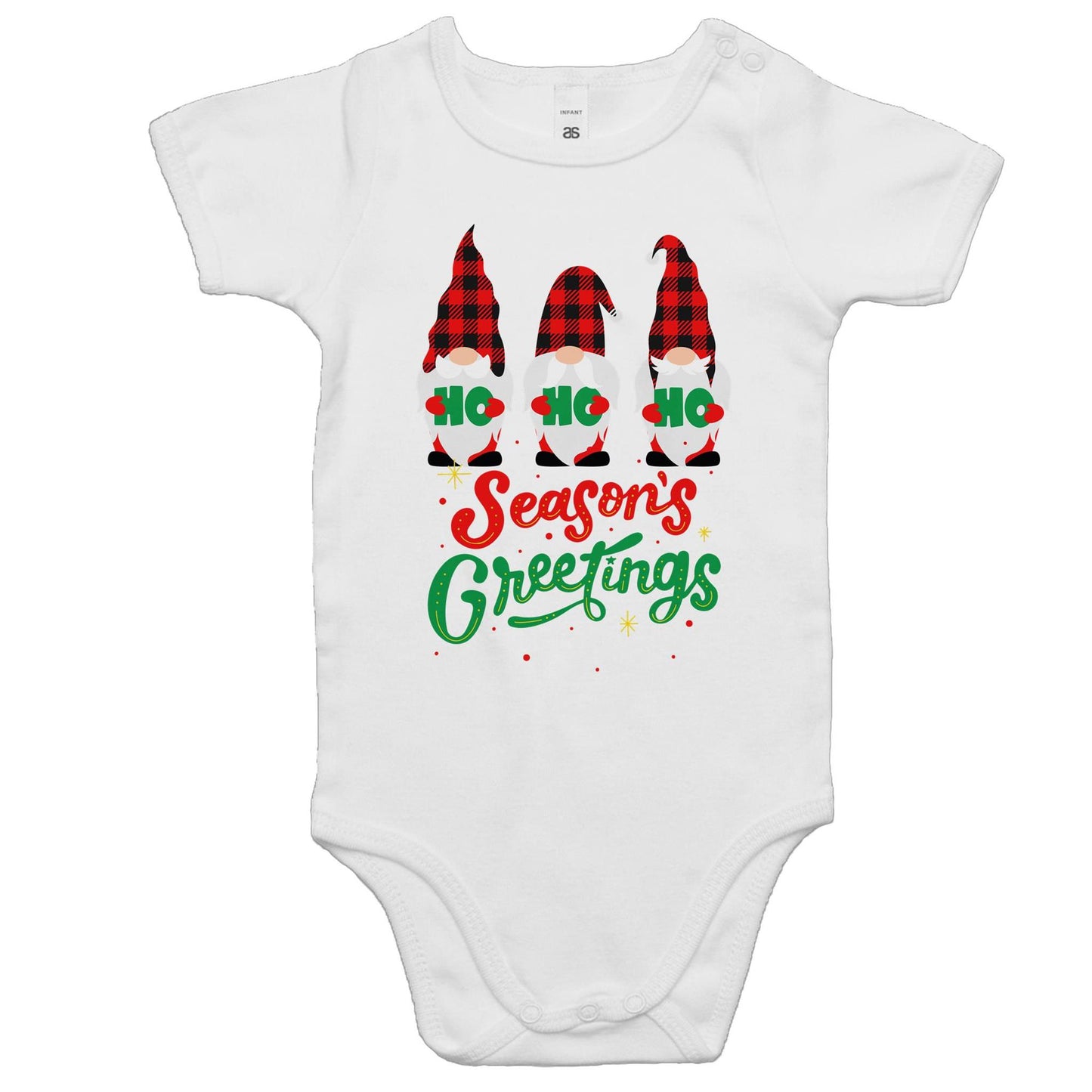 Gnomes Seasons Greetings - Baby Bodysuit