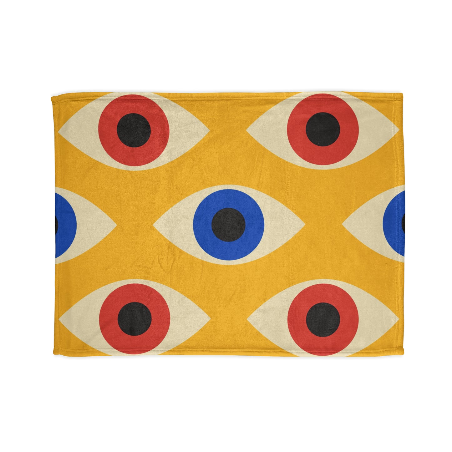 Eyes On Yellow - Soft Polyester Blanket Blanket