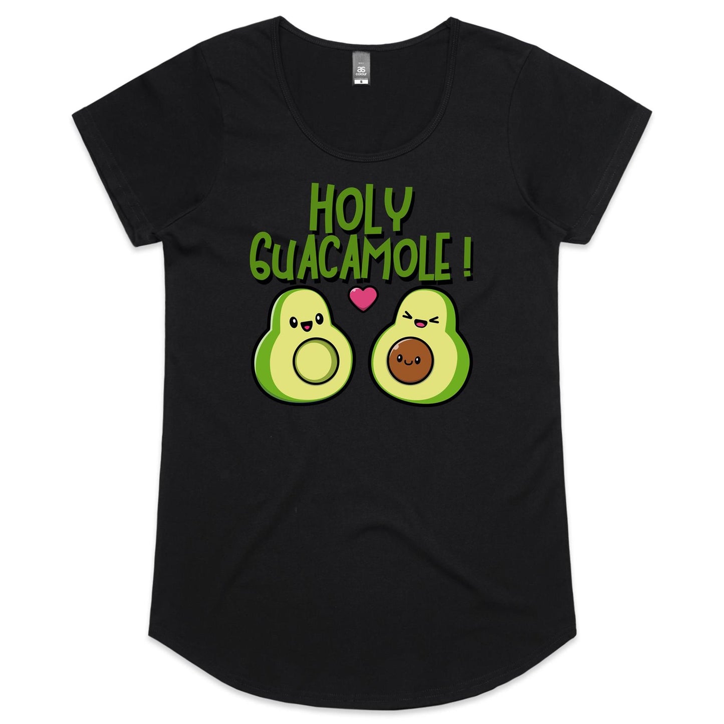 Holy Guacamole, Pregnant Avocado - Womens Scoop Neck T-Shirt