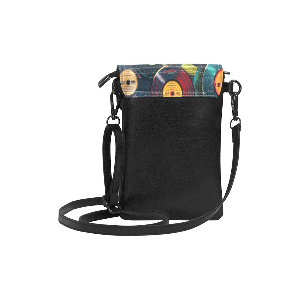 Retro Vinyl Records - Small Phone Purse / Bag