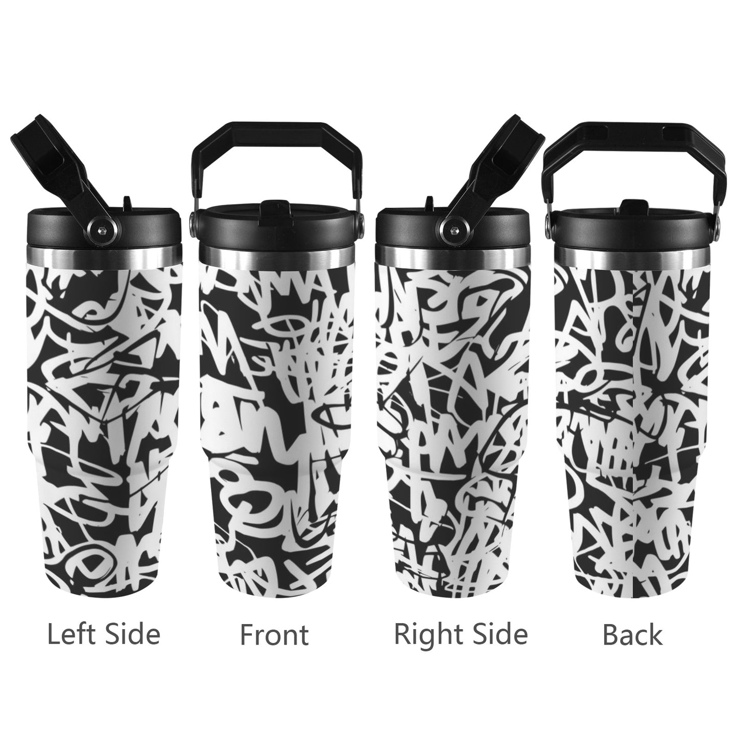 Graffiti - 30oz Tumbler with Top Handle 30oz Tumbler with Top Handle Printed Offshore