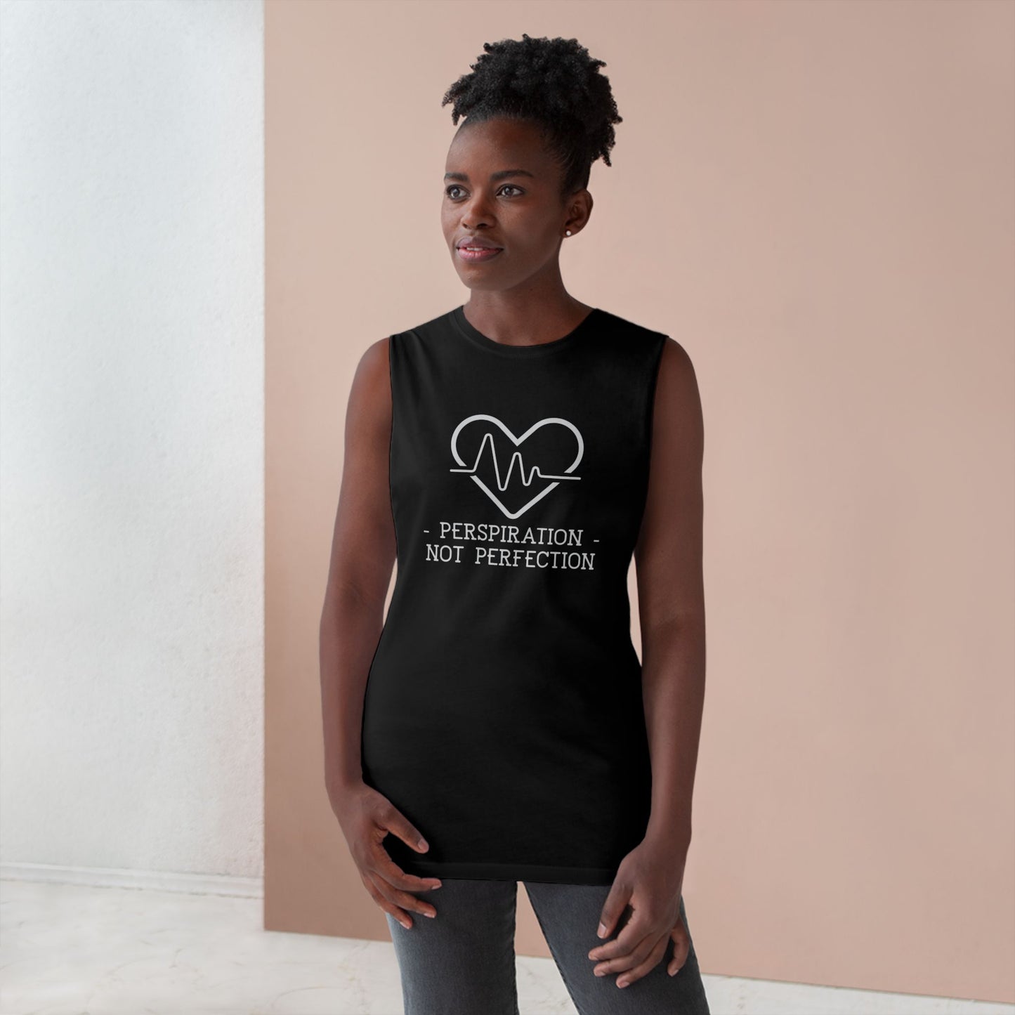 Perspiration Not Perfection - Unisex Barnard Tank