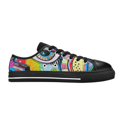 Graffiti Bird - Women's Classic Canvas Shoes