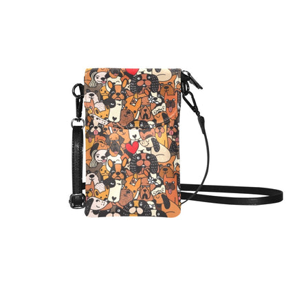 Dog Crowd 2 - Small Phone Purse / Bag