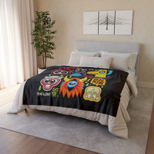 Kid Monsters - Soft Polyester Blanket 50" × 60" Blanket