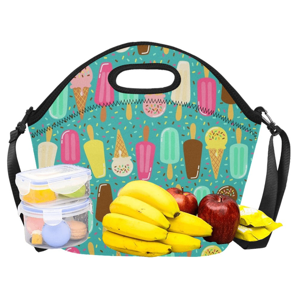 Ice Cream - Neoprene Lunch Bag/Large Neoprene Lunch Bag/Large