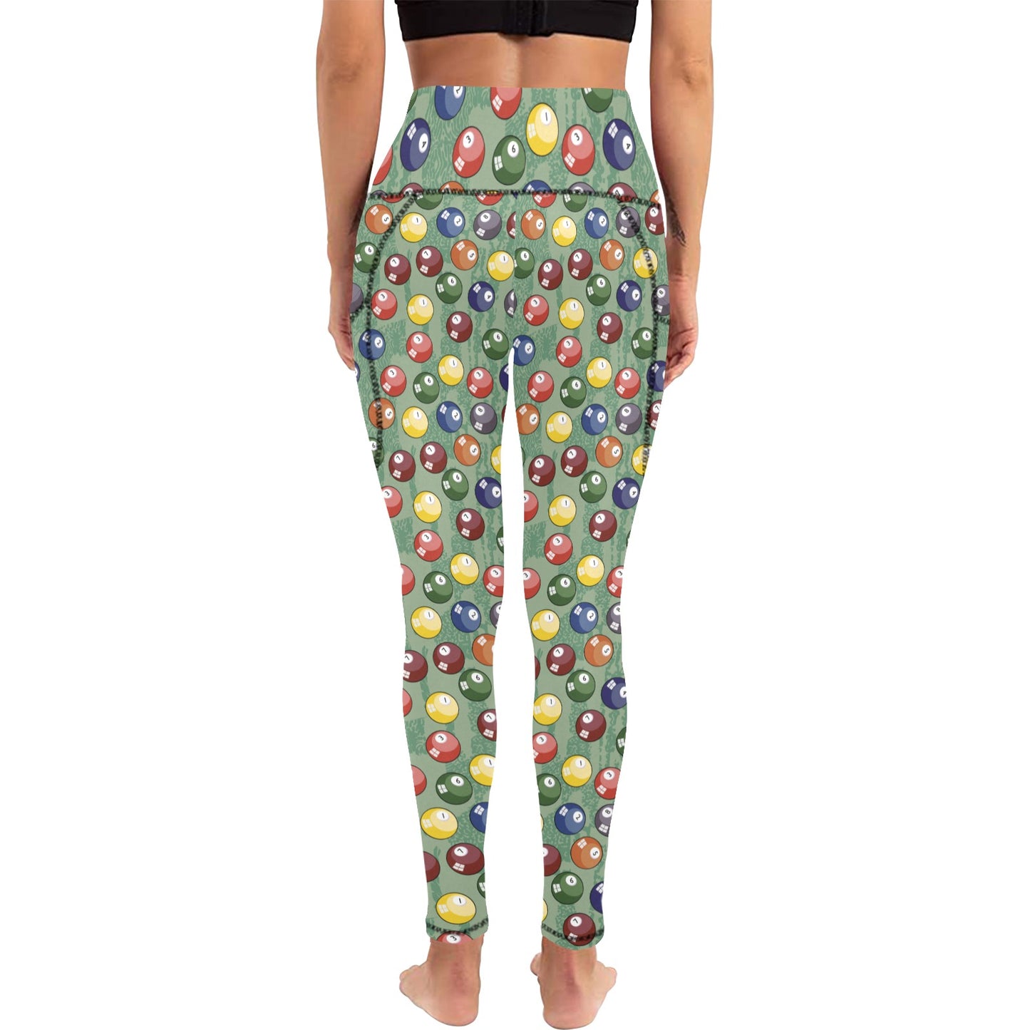 Pool Balls - Women's Leggings with Pockets