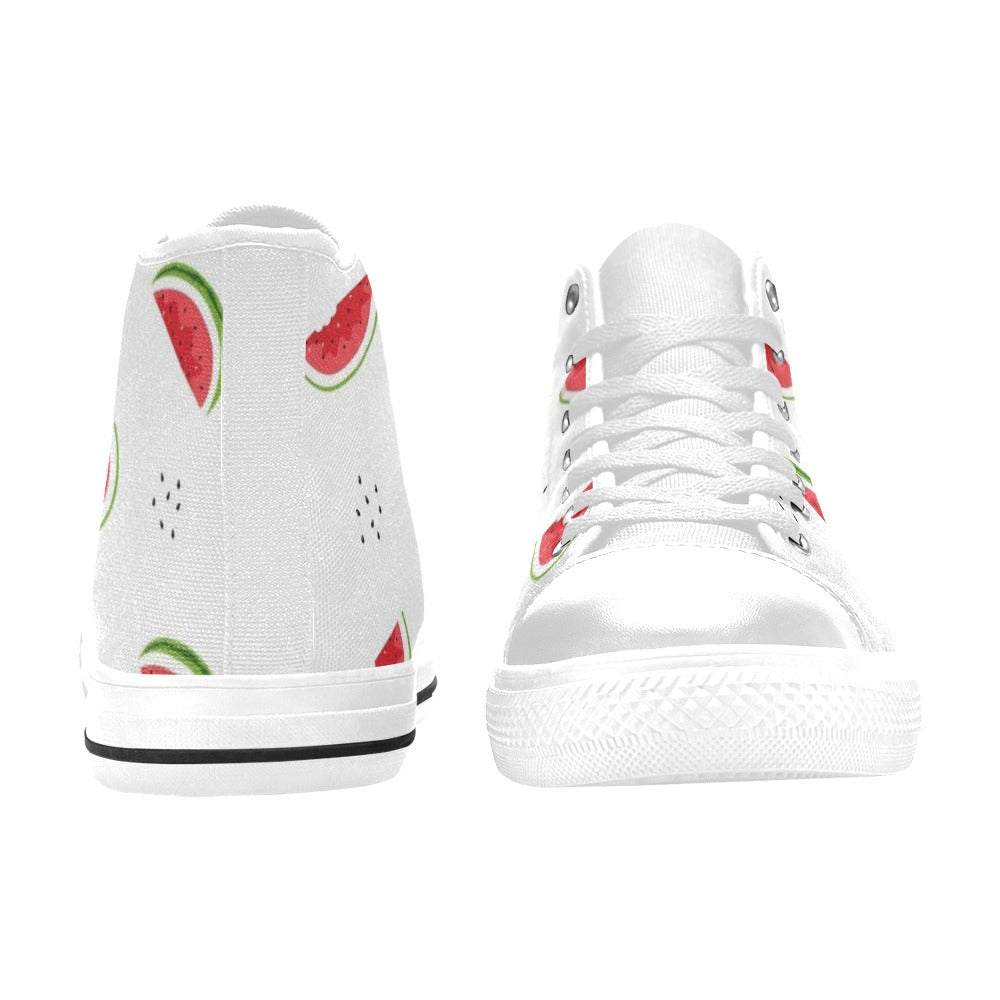 Watermelon - Men's High Top Canvas Shoes