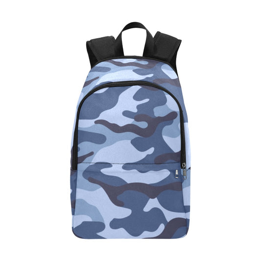 Blue Camouflage - Fabric Backpack for Adult Adult Casual Backpack