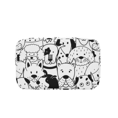 Black And White Dogs - Zipper Lunch Bag