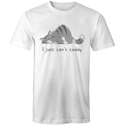 Cat, I Just Can't Today - Mens T-Shirt