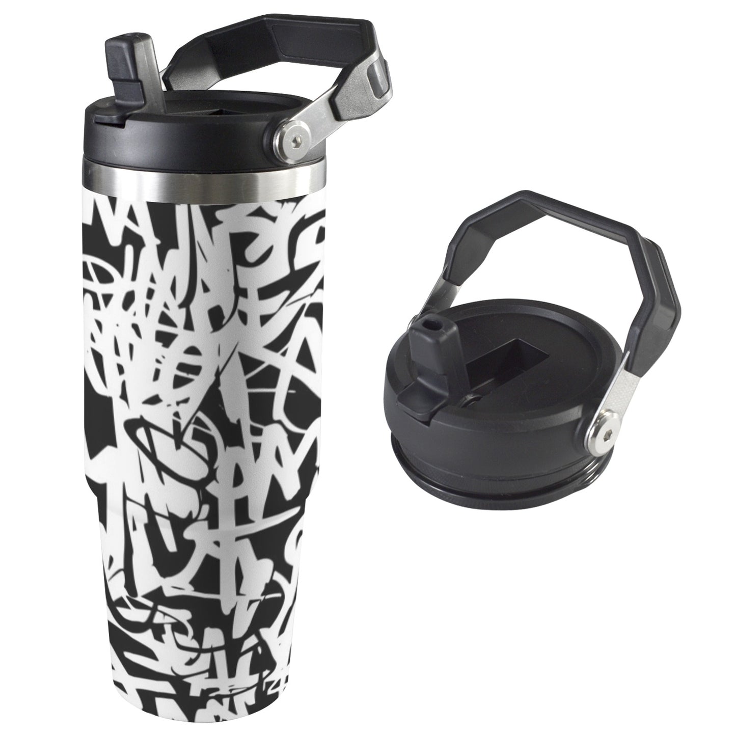 Graffiti - 30oz Tumbler with Top Handle 30oz Tumbler with Top Handle Printed Offshore