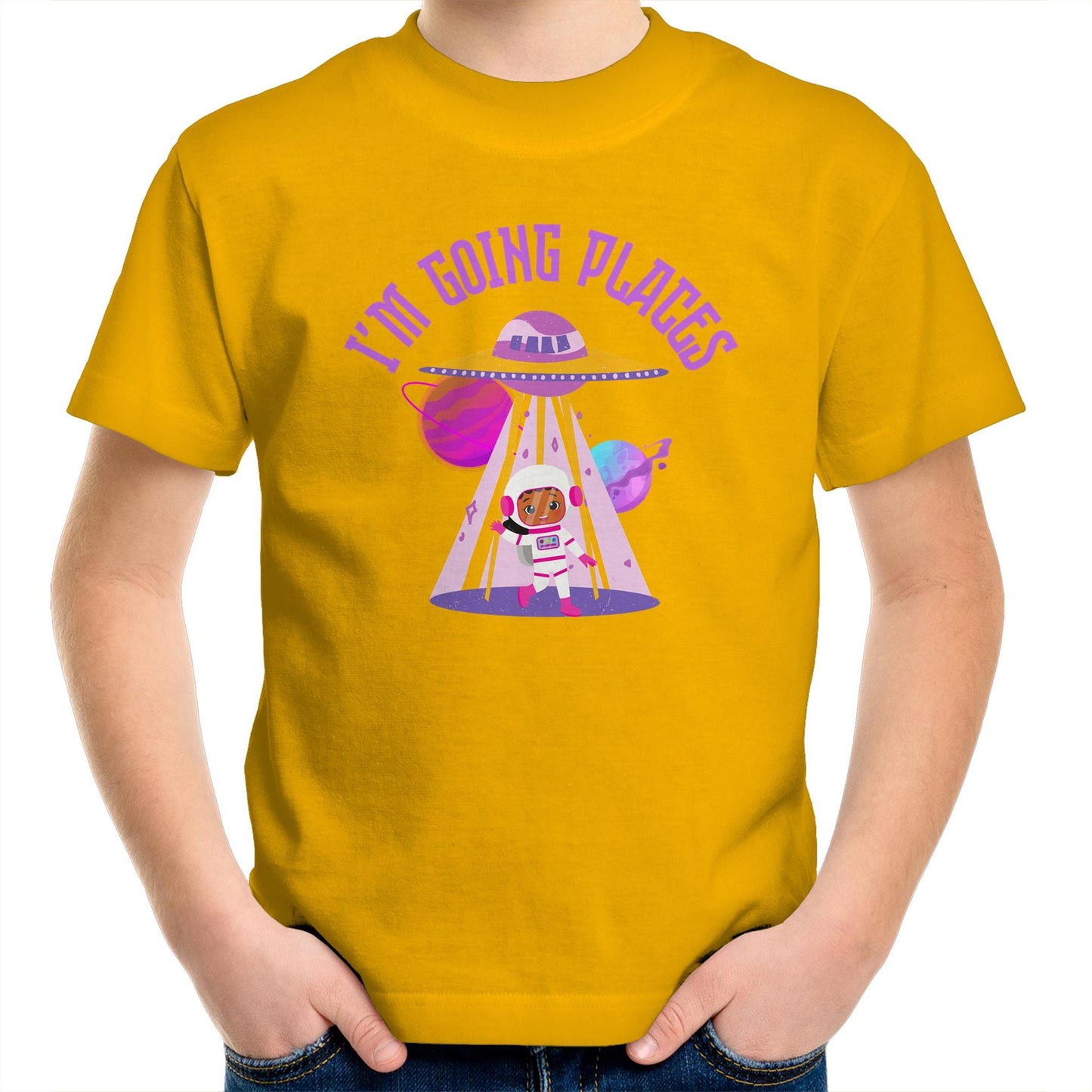 I'm Going Places, Space - Kids Youth T-Shirt