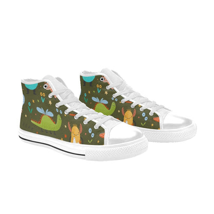 Monsters - Kids High Top Canvas Shoes Kids High Top Canvas Shoes Printed Offshore Sci Fi