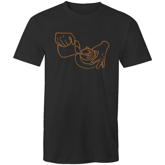 Barista - Mens T-Shirt Black Mens T-shirt coffee